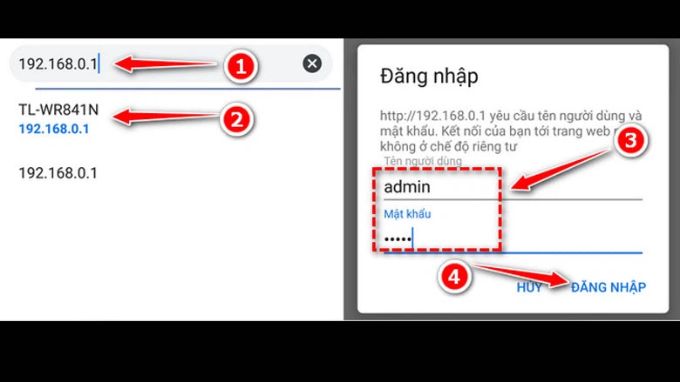 Đổi tên Wifi bằng máy tính bước 1