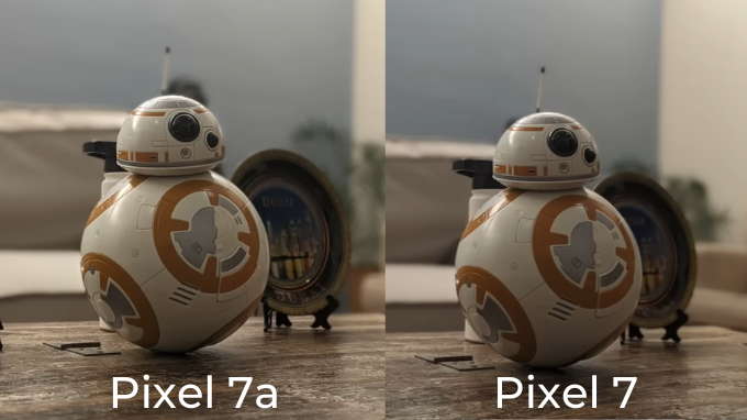 Khả năng xóa phông thông minh trên Google Pixel 7 và Pixel 7a 