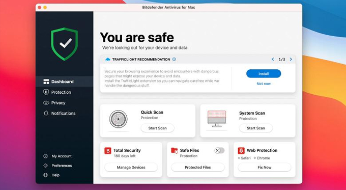 Phần mềm diệt virus Mac tốt nhất năm 2023 Bitdefender Total Security 2021
