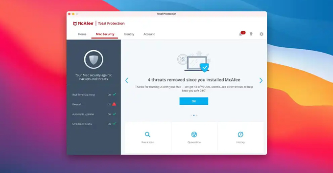 Phần mềm diệt virus Mac tốt nhất năm 2023 Mcafee Protection