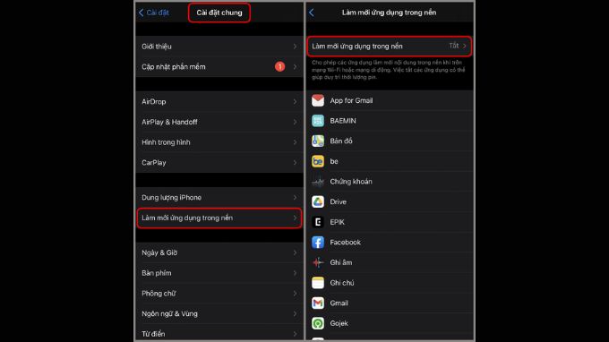 tối ưu hóa pin cách 5