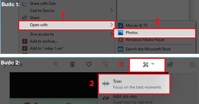 Cách cắt video đơn giản trên máy tính không cần phần mềm chọn cài đặt