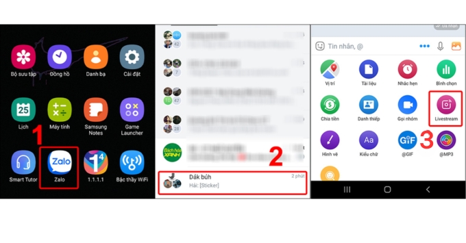 Hướng dẫn chi tiết cách livestream trên Zalo tuỳ chọn