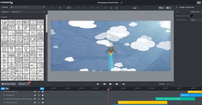 Công Cụ AI Tạo Video Hoạt Hình Moovly