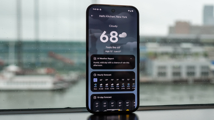 Gemini trên Android dự báo thời tiết