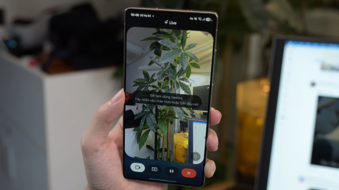 Gemini tương tác trực tiếp qua camera