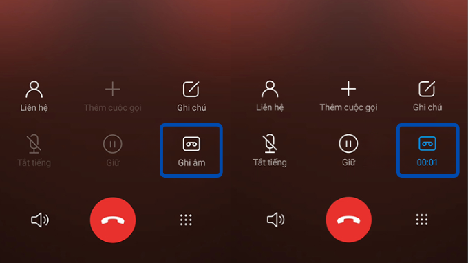 Ghi âm thủ công trên Xiaomi