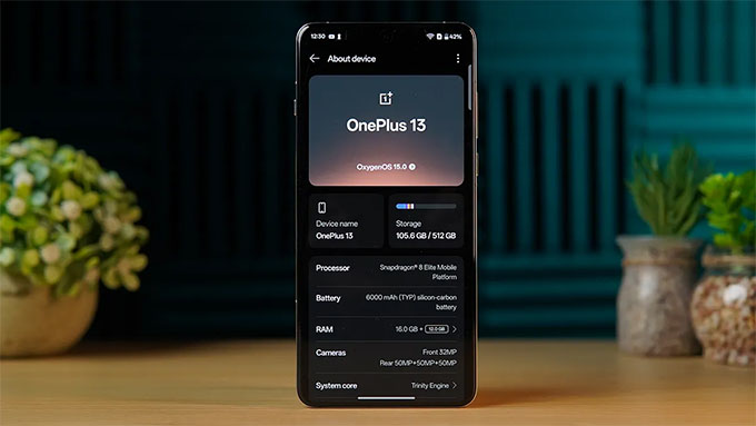 cấu hình OnePlus 13 được trang bị chip Snapdragon 8 Elite