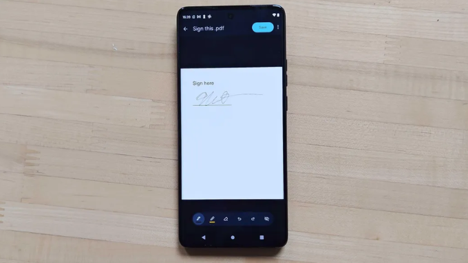 Ký tài liệu với Google Drive trên Android