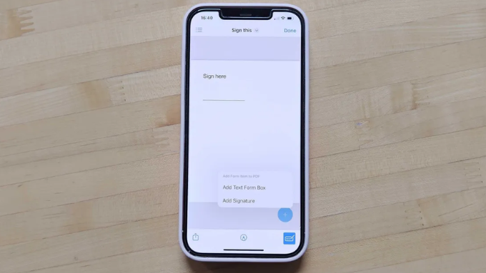 Ký tài liệu với Google Drive trên iPhone