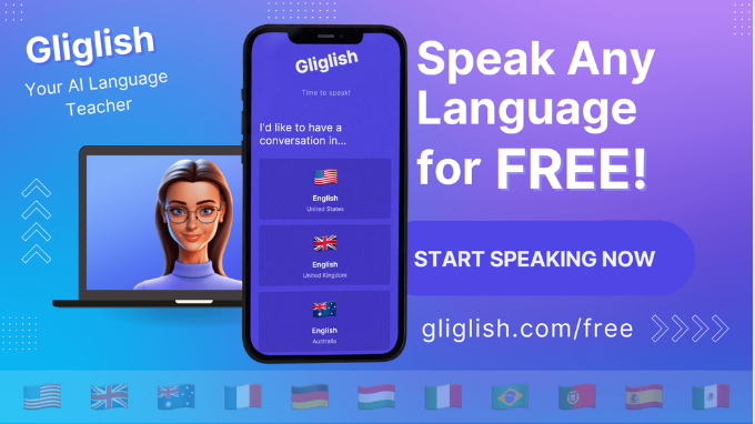 Mô phỏng cuộc hội thoại với AI trên Gliglish