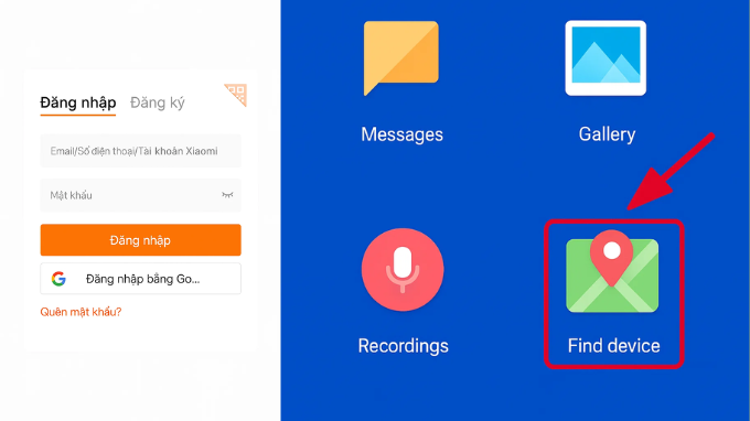 Sử dụng Mi Cloud tìm điện thoại Xiaomi bị mất