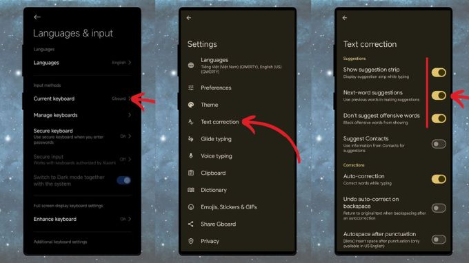 Cách tắt hiển thị đề xuất ngôn ngữ bàn phím trên Xiaomi