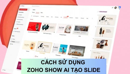 Zoho Show là gì? Cách dùng Zoho Show AI tạo slide thuyết trình đẹp, nhanh