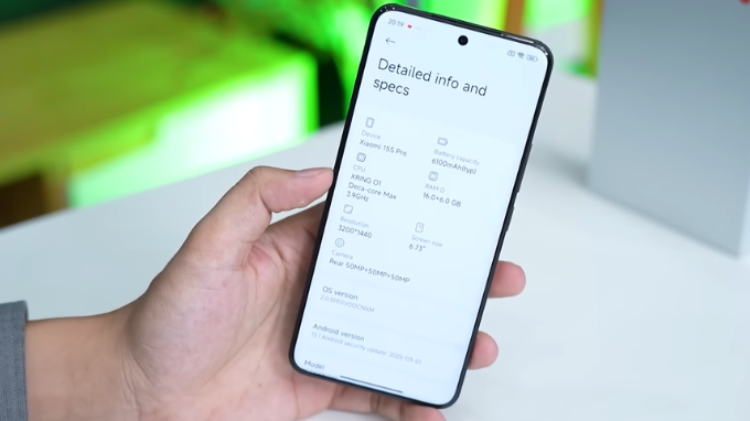 Xiaomi 15S Pro không quá nổi bật về AI
