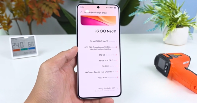 iQOO Neo 11 là điện thoại chơi game tốt nhất do Hiệu năng mạnh mẽ với Snapdragon 8 Elite & Chip Q2
