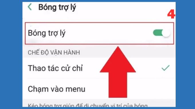 Cách bật nút home ảo trên OPPO qua cài đặt