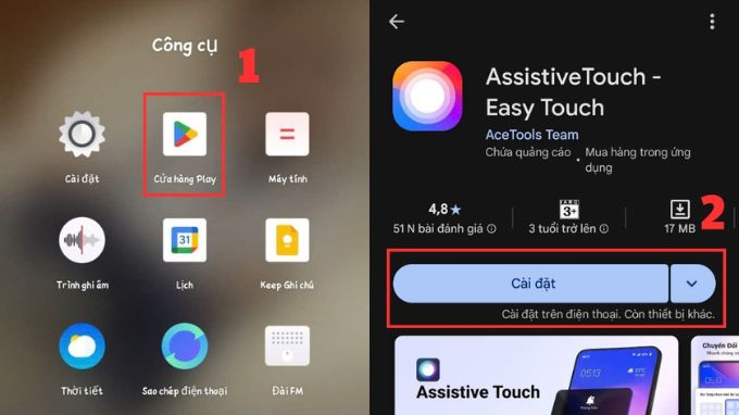 cách bật nút home ảo trên OPPO bằng Easy Touch