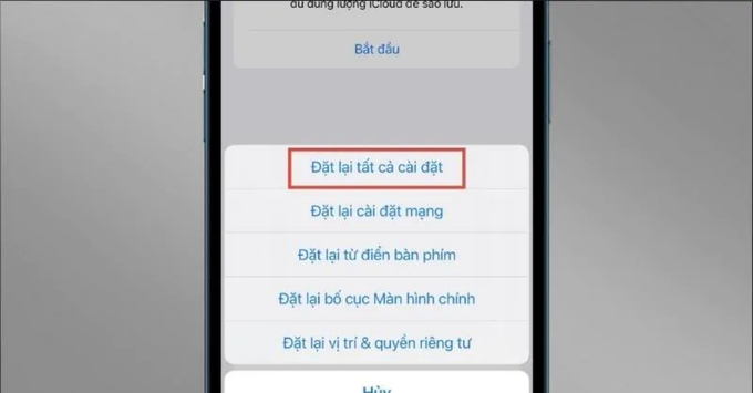 Sửa lỗi App Store bị dính iCloud cũ bằng cách Reset iPhone / Khôi phục cài đặt gốc