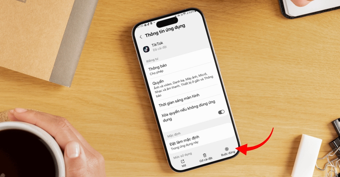 Khắc phục lỗi TikTok không vào được trên điện thoại bằng cách Buộc dừng ứng dụng và khởi động lại (Force Stop) trên Android