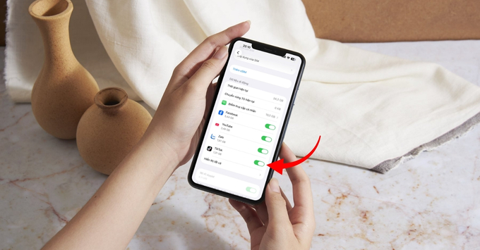 Khắc phục lỗi TikTok không vào được trên điện thoại bằng cách Kiểm tra và cấp lại quyền truy cập mạng cho TikTok