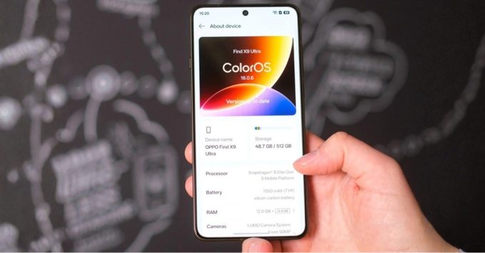 OPPO Find X9 Ultra cũ chạy ColorOS 16 trên nền Android 16, tích hợp nhiều tính năng AI thông minh hỗ trợ chụp ảnh và tối ưu hiệu năng.
