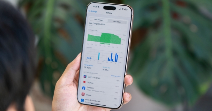 iPhone 16 Pro Max cũ pin dung lượng lớn cho thời lượng xem video và sử dụng cả ngày dài