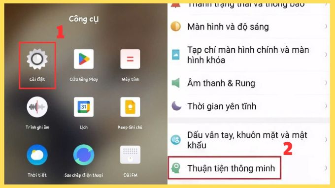 bật nút home ảo trên OPPO bằng ứng dụng Assistive Touch