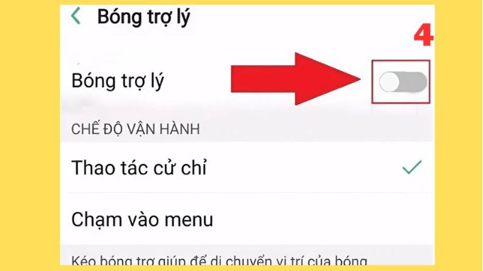 bật nút home ảo trên OPPO bằng ứng dụng Assistive Touch