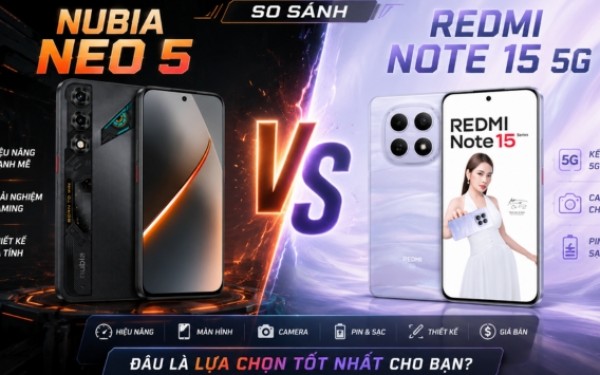 Chọn Nubia Neo 5 có nút Trigger hay Redmi Note 15 5G để leo rank?