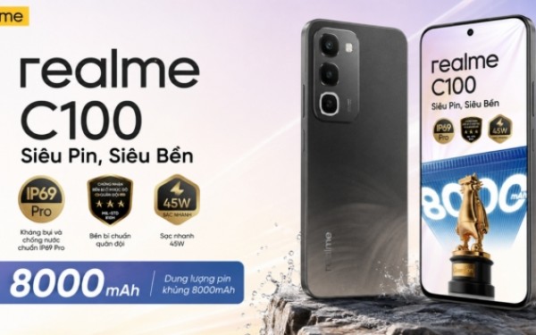 Đánh giá Realme C100: Kháng nước IP69K, rơi 2m không hỏng, bền đến vô đối!