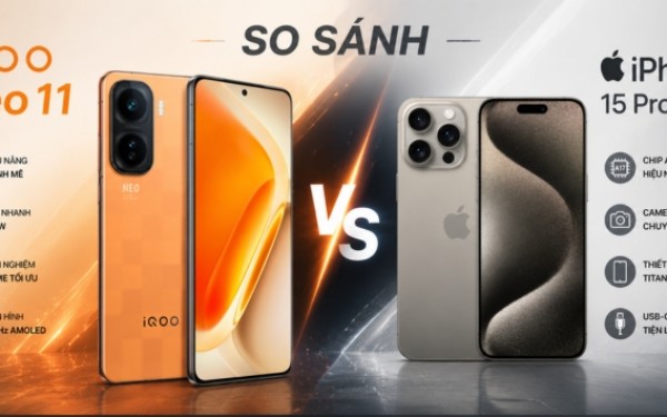 Nên mua iQOO Neo 11 hay iPhone 15 Pro Max trong năm 2026?