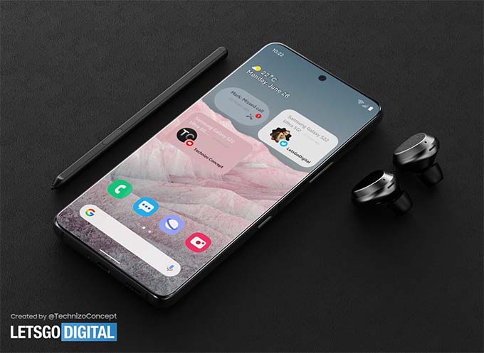 Thiết kế Galaxy S22 Ultra lộ diện với concept mới khiến người dùng mê mẫn