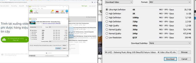 Cách tải video Youtube 4K trên máy tính bằng 4K Video Downloader bước tải video về máy