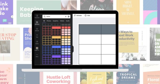 Hướng dẫn cách tạo bảng trong Canva trên điện thoại và máy tính đơn giản nhất