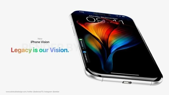 Cùng chiêm ngưỡng concept Apple iPhone Vision mới nhất với nhiều thay đổi nổi bật