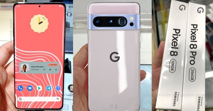 Lộ thông số màn hình của Google Pixel 8 series