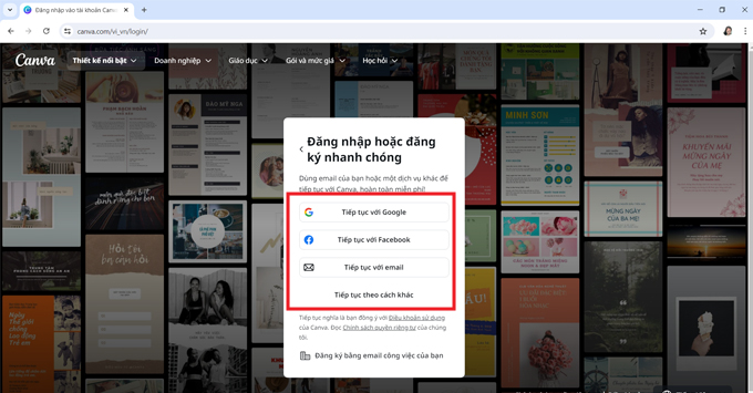 Canvas AI là gì? Cách tạo tài khoản chọn tài khoản