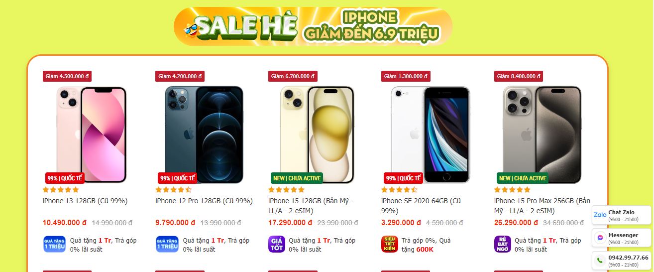 Mua trong dịp khuyến mãi lớn 