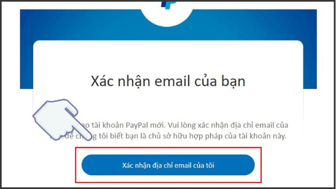 Cách xác thực tài khoản PayPal bước 2