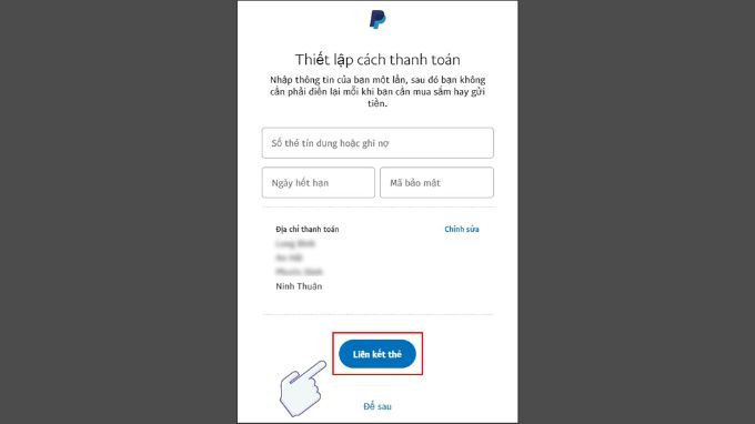 Cách xác thực tài khoản PayPal bước 3