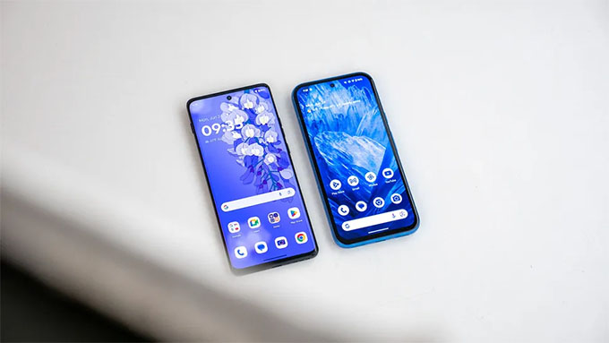 Motorola Edge 2024 so với Google Pixel 8a: Màn hình