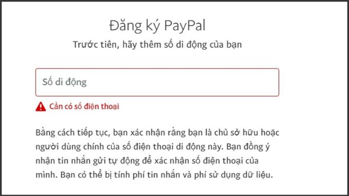 Cách đăng ký, tạo tài khoản PayPal bước 4