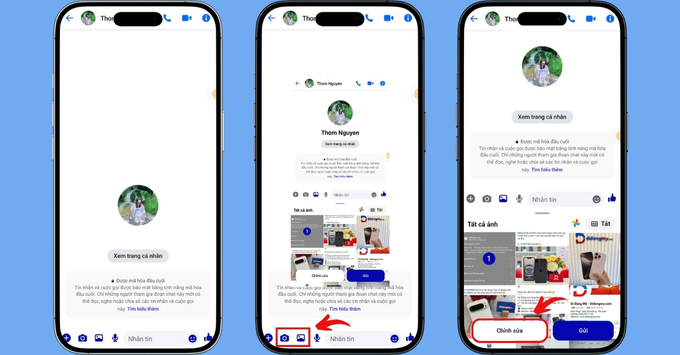Hướng dẫn cách bật tắt gửi ảnh xem 1 lần Messenger