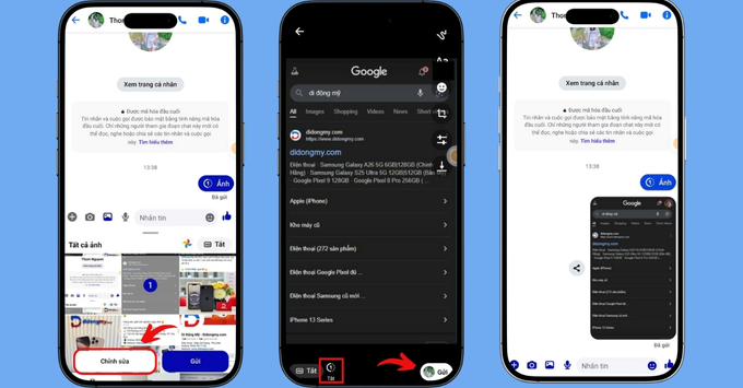 Cách bật tắt gửi ảnh xem 1 lần Messenger chi tiết