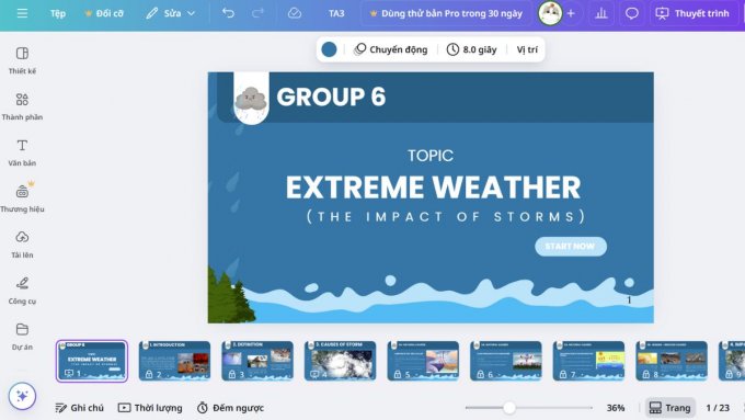 Tại sao nên đánh số trang trong Canva?