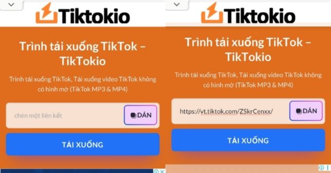 Cách tải TikTokio trên điện thoại