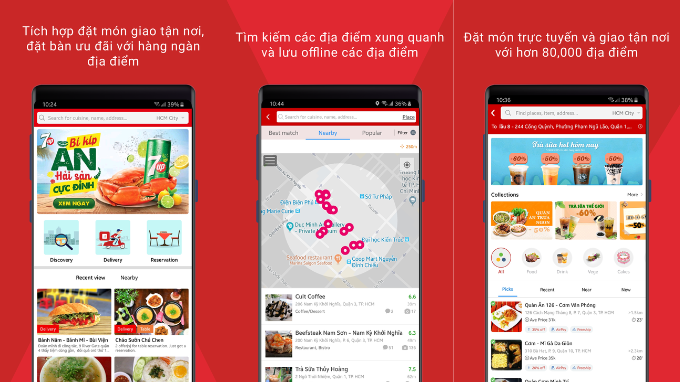 Ứng dụng tìm kiếm ẩm thực Foody