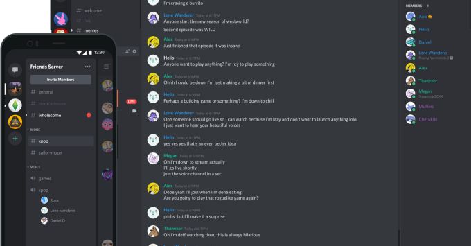 Web học bài chung cùng người lạ Discord
