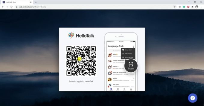 Web học bài chung cùng người lạ HelloTalk